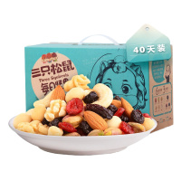 三只松鼠 每日坚果礼包40袋 1000g 混合干果
