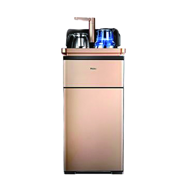 海尔(Haier)饮水机冷热型家用下置式立式茶吧机可调温 温热型自动上水 高雅金 冷热款(可制冷)YD1881-CB