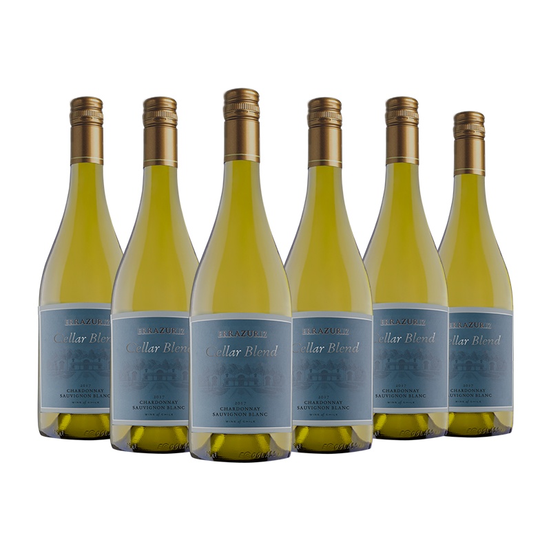 智利原瓶进口红酒 伊拉苏酒窖混酿长相思霞多丽干白葡萄酒 整箱装750ML*6