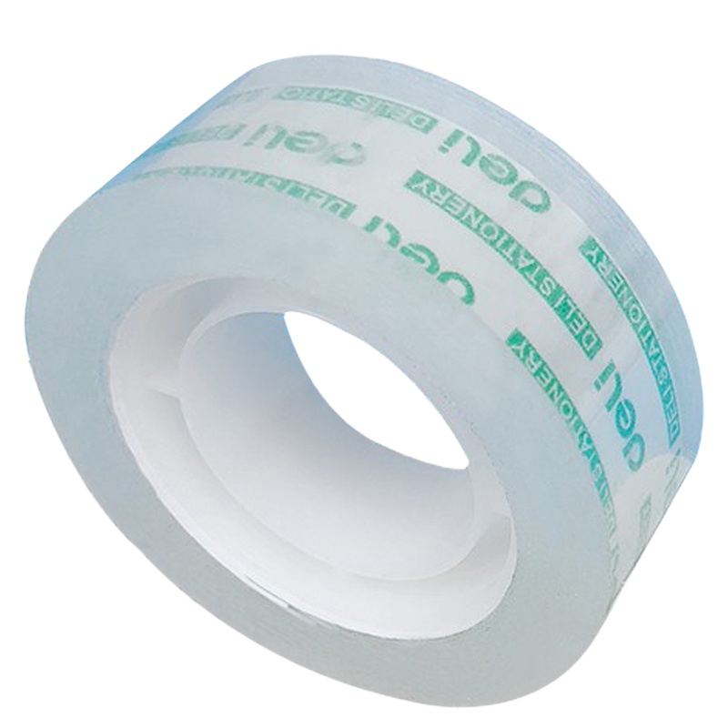 得力(deli)30065透明胶带8mm*30y(单位:卷)玻璃胶带小胶纸学生文具胶带