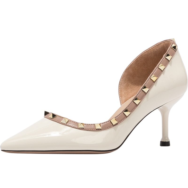 星期六(ST&SAT)单鞋春季新款尖头细高跟铆钉女鞋子SS01114099