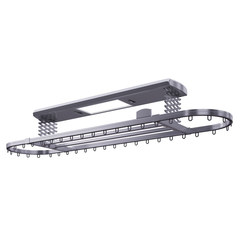 顶固(Topstrong)家用智能晾衣架DM35-3-H1221环形太空灰3D全自动四杆