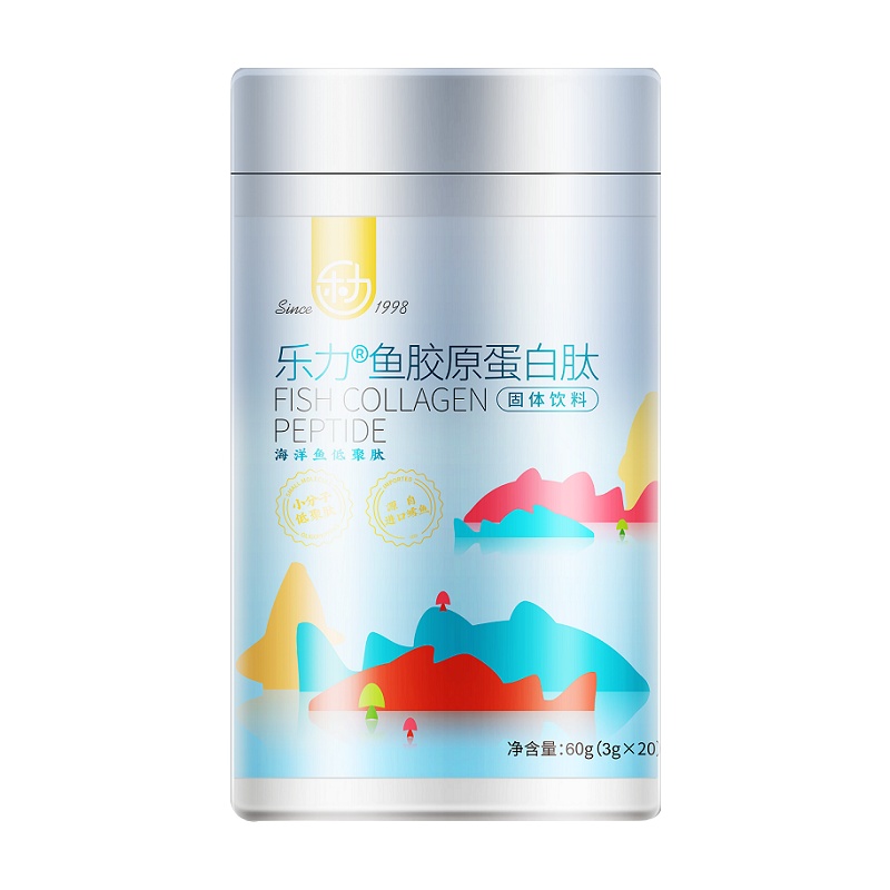[呵护肌肤]乐力胶原蛋白粉女进口深海鳕鱼肽片小分子肽 3g*20袋*1桶