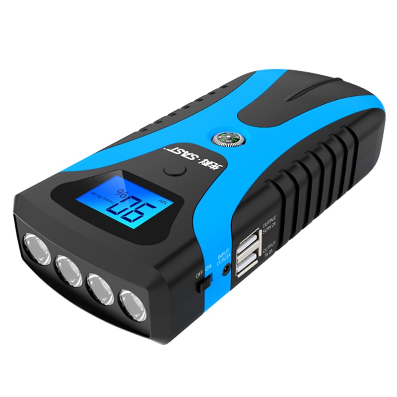 先科(SAST) ST02 汽车应急启动电源 车载充电宝启动器12v备用电瓶点火搭电救援 蓝色 屏显智能版