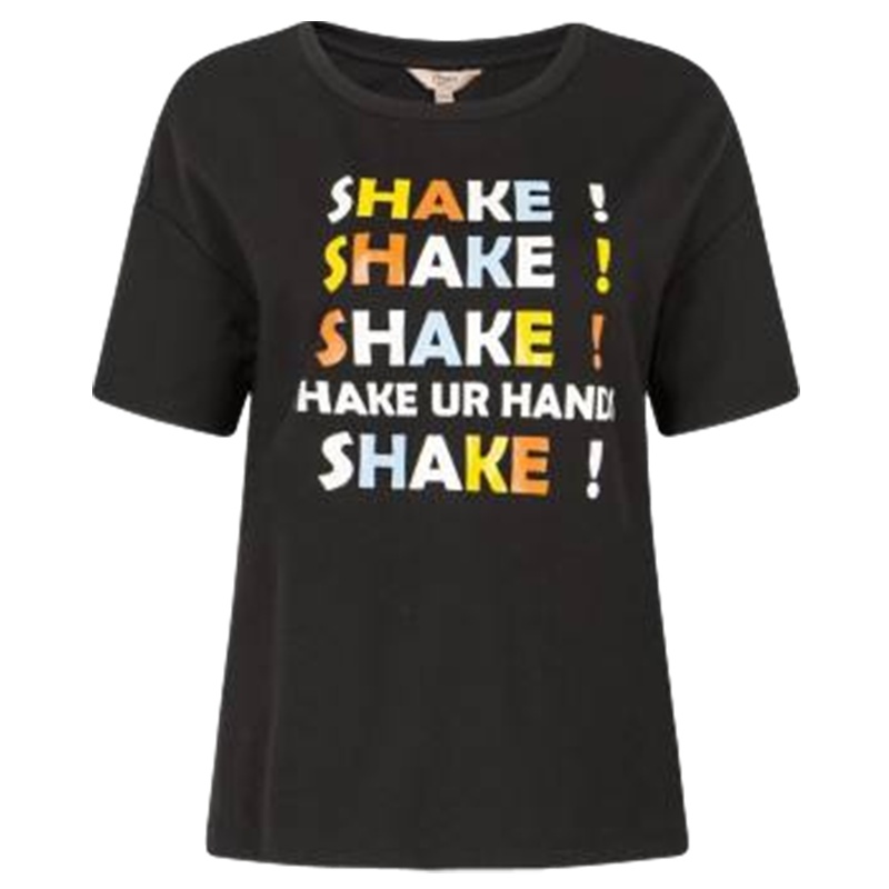 【福利款】拉夏贝尔白色字母印花T恤