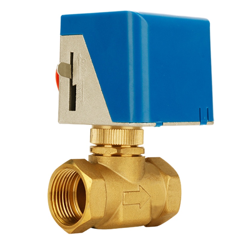 风机盘管电动阀VA-7010型电动中央空调 蓝色 4分电动二通阀