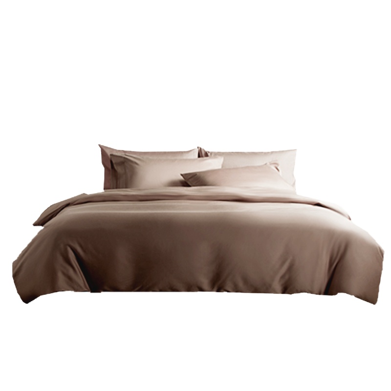 婵思 60S经典长绒棉纯色流沙金系列四件套