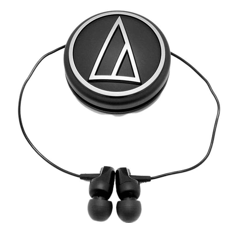 铁三角(audio-technica) ATH-CLR100 入耳式运动耳机 手机耳机 音乐版 不带麦克风 黑色