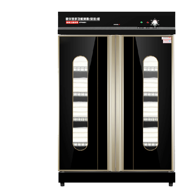 而派毛巾浴巾衣物消毒柜紫外线消毒臭氧消毒红外线低温美容院酒店商用消毒柜立式柜式968L升