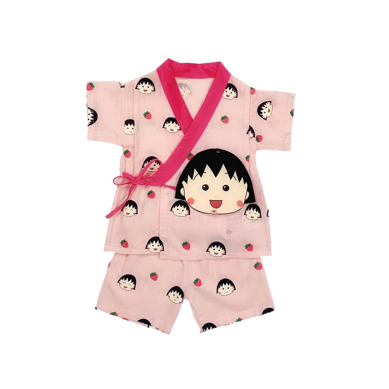 童装睡衣2019夏款家居服中小童汗蒸服两件套男女宝宝薄款日系套装