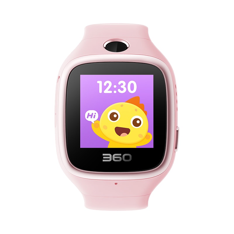 360 (360)儿童电话手表6S移动联通4G网络 防水防丢 多重定位 智能拍照 W701彩屏电话手表 樱花粉
