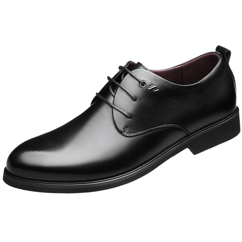 木林森男鞋正装皮鞋男 商务2020秋季新款透气青年鞋子男真皮