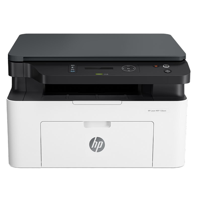 惠普(HP)136wm 锐系列新品 黑白激光多功能一体机 三合一 打印复印扫描 M1136升级款无线版