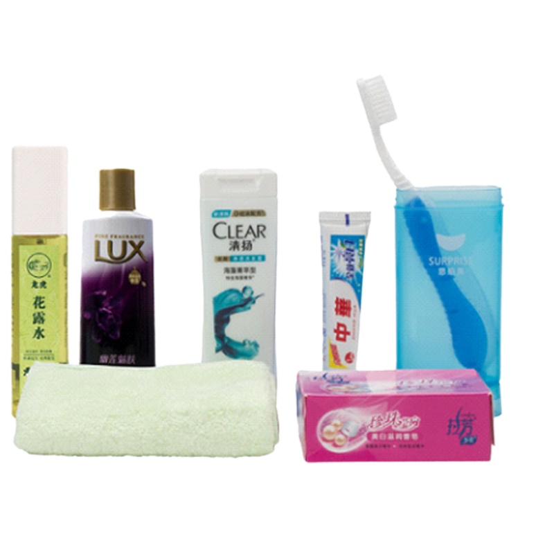 大千 思珀莱合家欢悦活 清扬洗发水 力士沐浴露 龙虎花露水 龙虎风油精香皂牙膏毛巾牙刷收纳盒 / 单套装