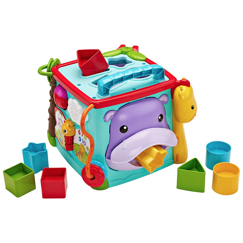 Fisher Price 费雪 探索学习六面盒(双语)多功能益智玩具 CMY28