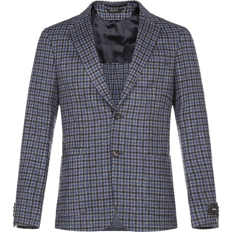 杰尼亚 Z ZEGNA 男士羊毛/聚酰胺西服上衣外套250781 1VDUG0