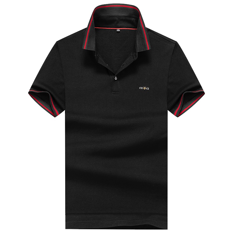 雅鹿男装夏季薄款商务休闲翻领男士polo衫S15FXTBD0164