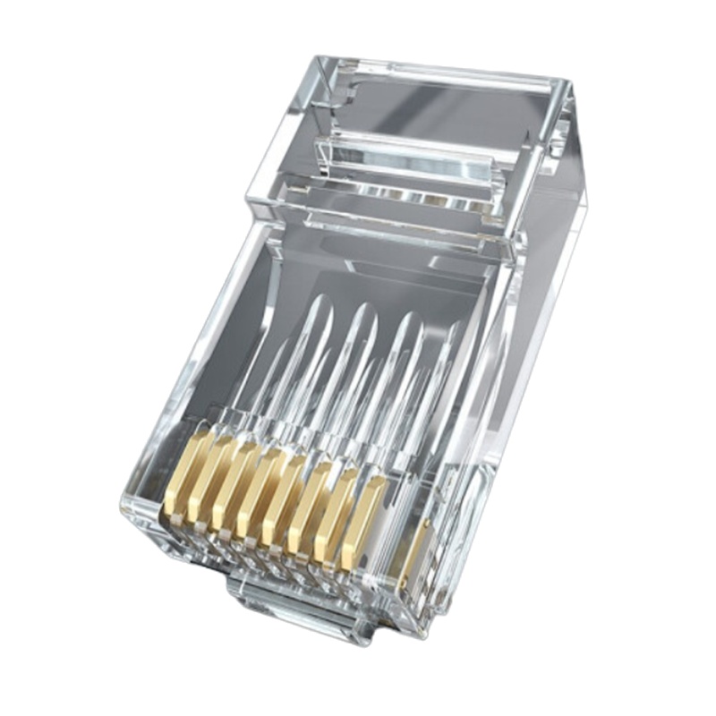 秋叶原(CHOSEAL)六类水晶头 6类RJ45千兆工程级水晶头 Cat6水晶头 8P8C电脑网线接头 100个/盒