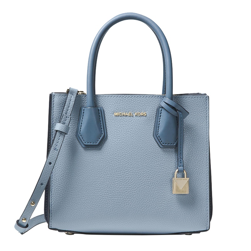 MICHAEL KORS MK女包 女士Mercer系列小号风琴款手提包30T8TM9M2L487淡蓝色