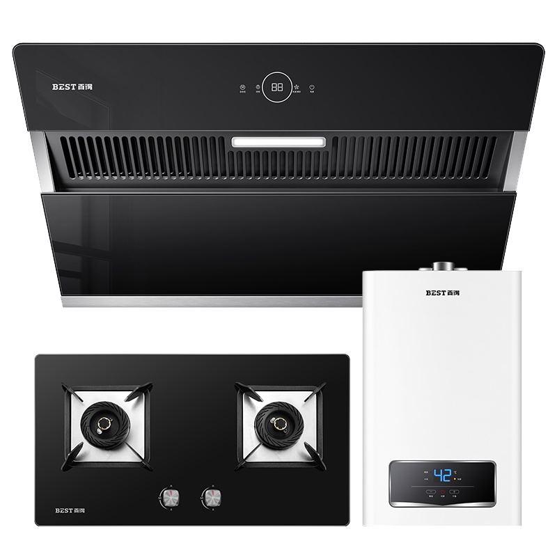 华帝 百得(BEST) E606烟灶套装 烟灶热套餐 侧吸式油烟机 燃气热水器 燃气灶(天然气)