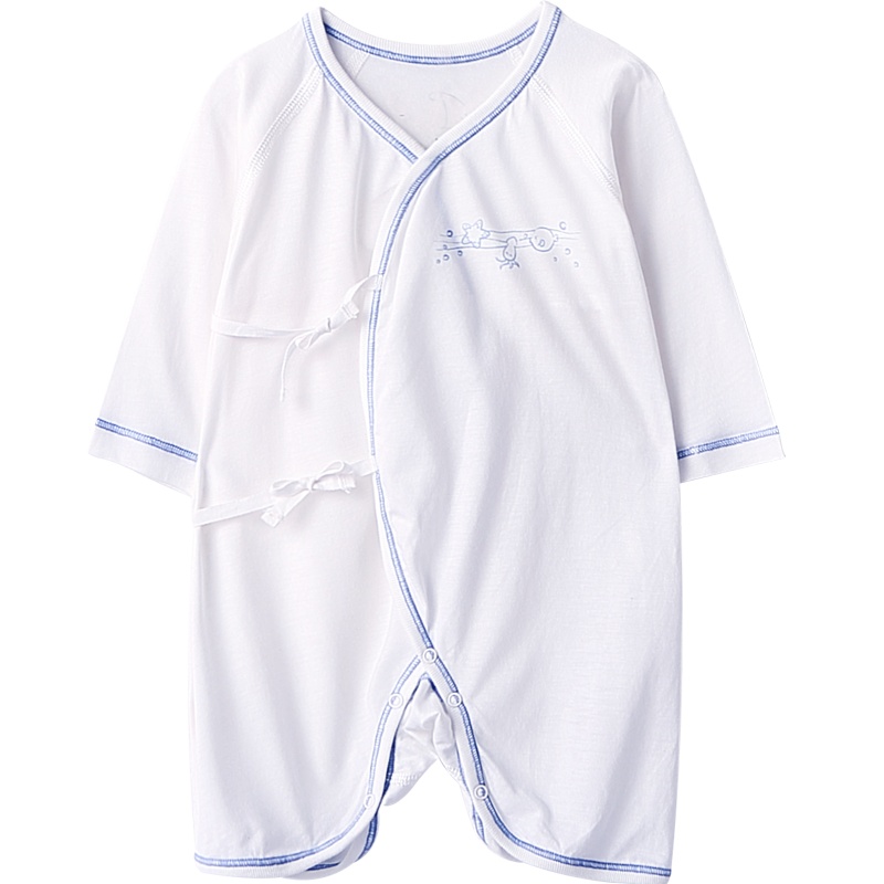 皮偌乔男婴儿春秋装男女宝宝衣服新生儿连体衣哈衣和尚服爬服秋季