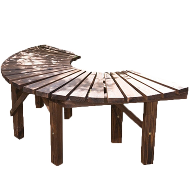 户外实木树围凳室内景观园树围椅子圆形木凳围树圈板花台