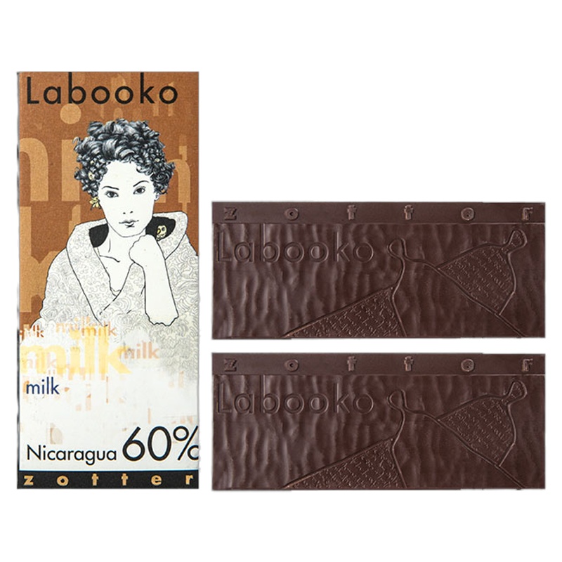 Zotter60%尼加拉瓜双片系列巧克力制品70g