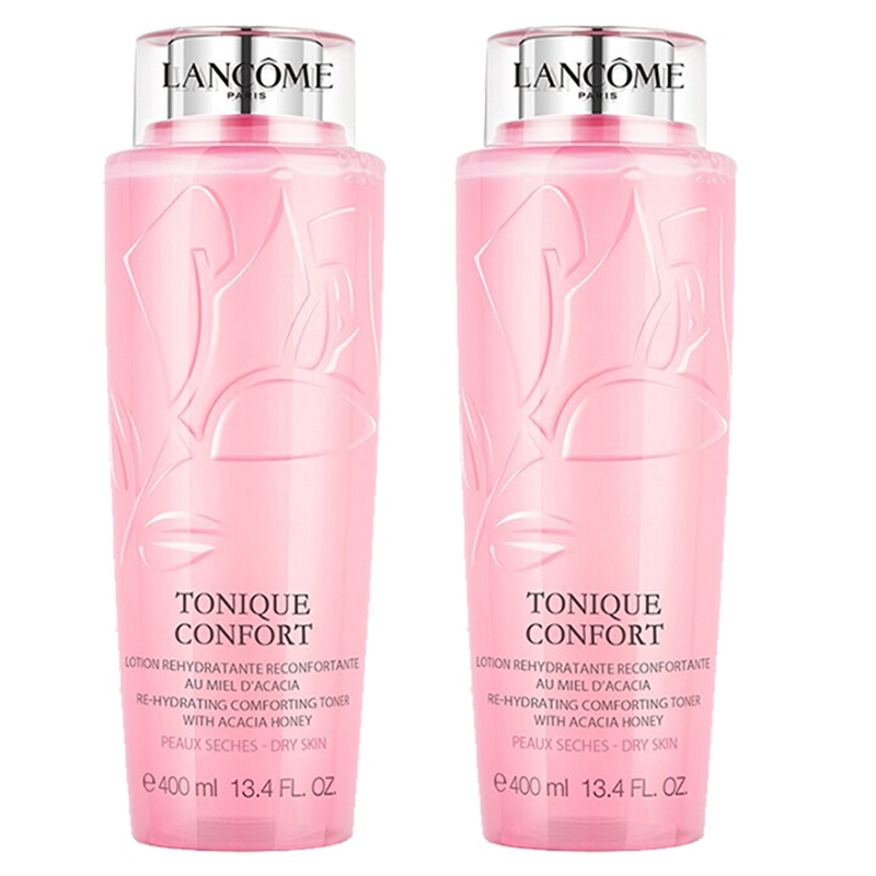 兰蔻(lancome)大粉水 保湿补水爽肤水 干皮亲妈滋润营养 清莹大粉水400ML两瓶装