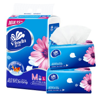 维达3层130抽(送20抽)抽取式面巾3包/提*3提.