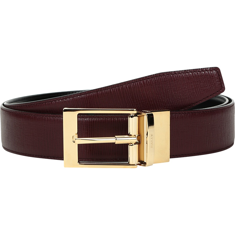 BALLY 巴利 男士 皮质针扣式双面皮带腰带 SERET 35 M