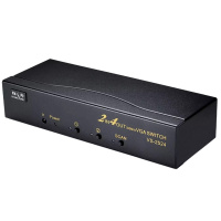 胜为VGA二进四出切换器 带遥控 视频分配器 高清显示器共享器 VS-2524