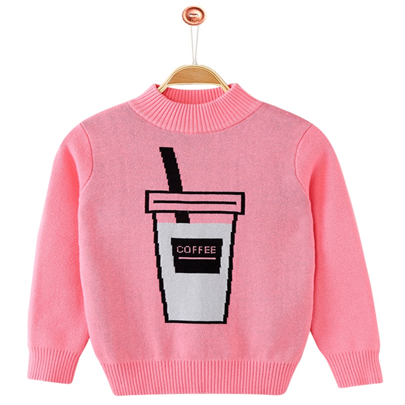 铅笔俱乐部童装2019秋装新款女童毛衣中大童长袖毛衫儿童打底上衣