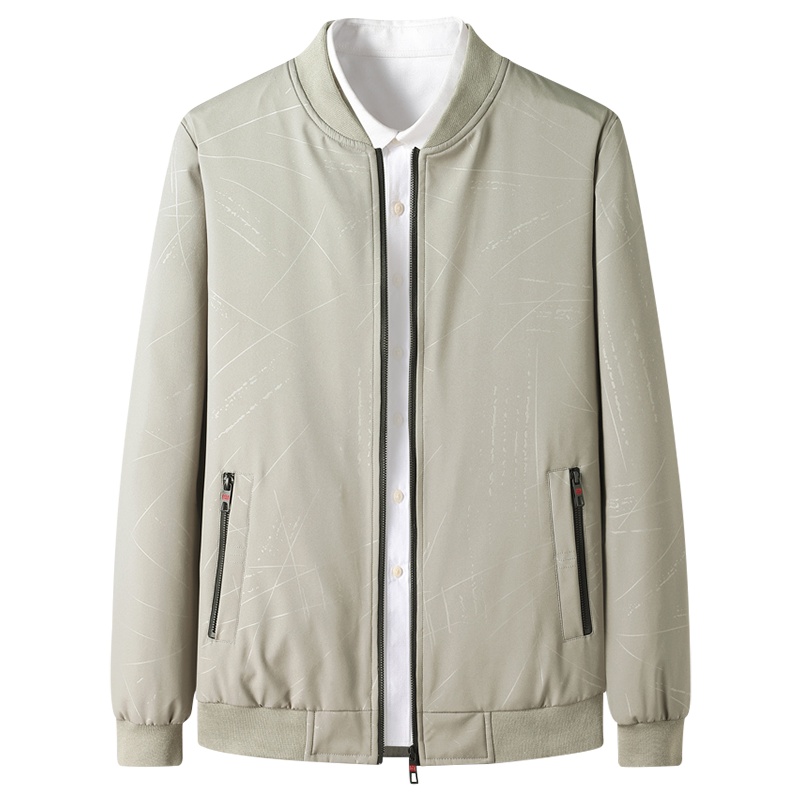 中年爸爸春秋装夹克休闲外套2021新款秋季薄款男装40岁50中老年人 BSD2125