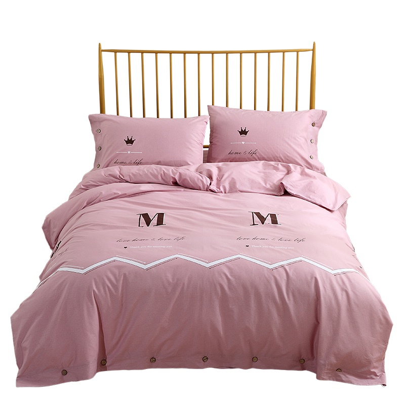 桑柏家纺 全棉活性印花四件套纯棉床上用品200*230cm