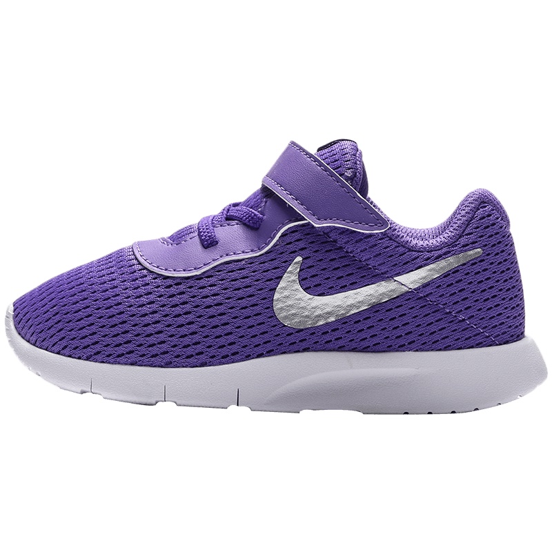 NIKE耐克男女小童休闲鞋TANJUN网布魔术贴跑步运动鞋818386