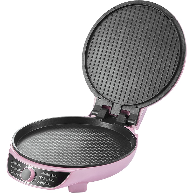 长虹(CHANGHONG)电饼铛 家用煎饼档 烙饼锅煎烤机1000W 双面悬浮加热 不粘涂层一机多用 DB10-D10