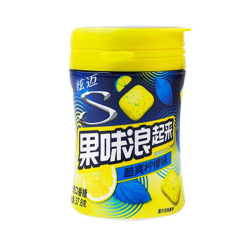 炫迈(Stride) 无糖口香糖果味浪起来37.8g(酷爽柠檬味)(新旧包装随机发出)