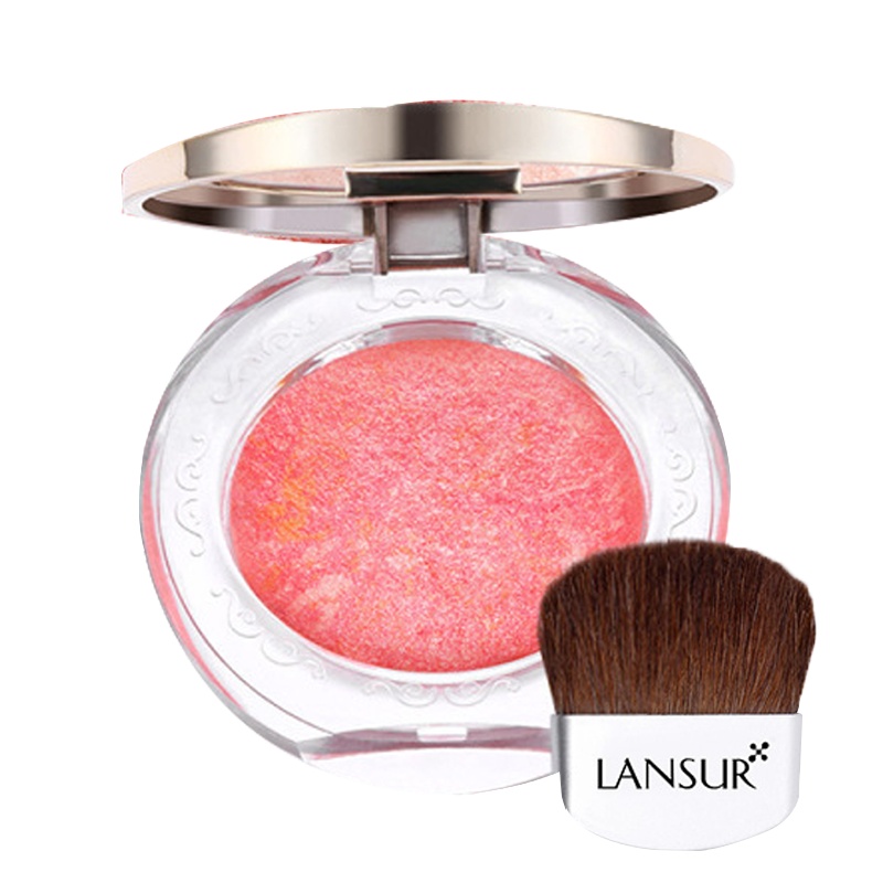 兰瑟可圈可点烤粉腮红03柔嫣粉 保湿裸妆胭脂膏盘网红同款气垫正品女