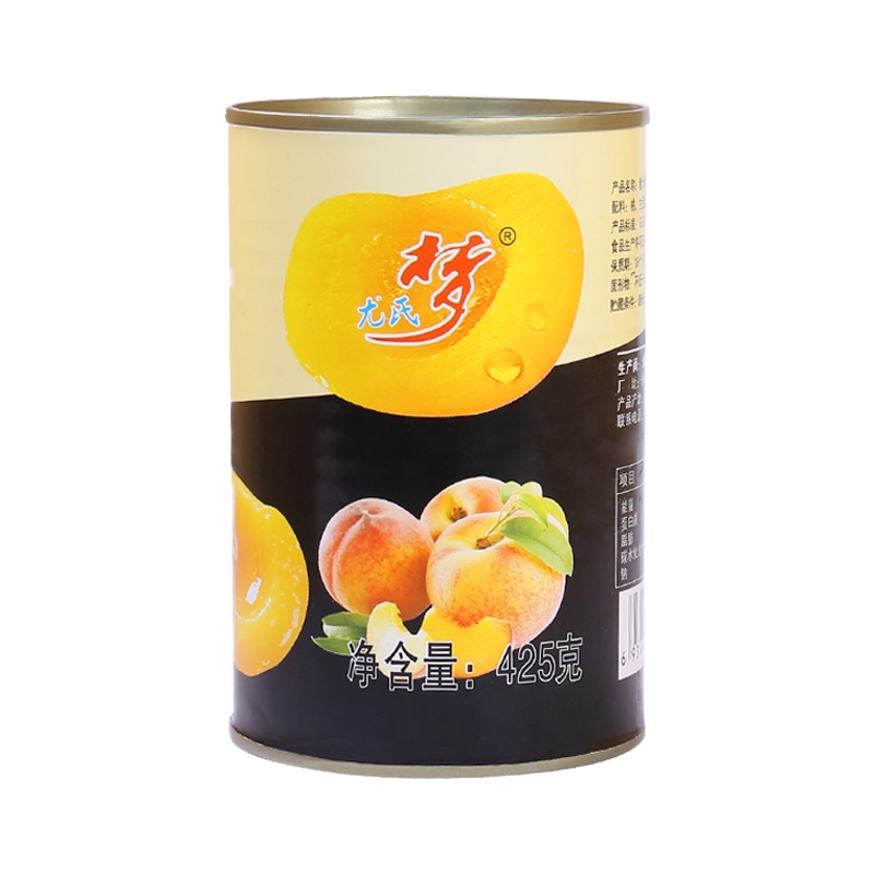 尤氏梦黄桃罐头425g/罐 对开新鲜黄桃罐头水果罐头即食零食(为方便发货:6罐为一箱,按6的倍数拍下哦)