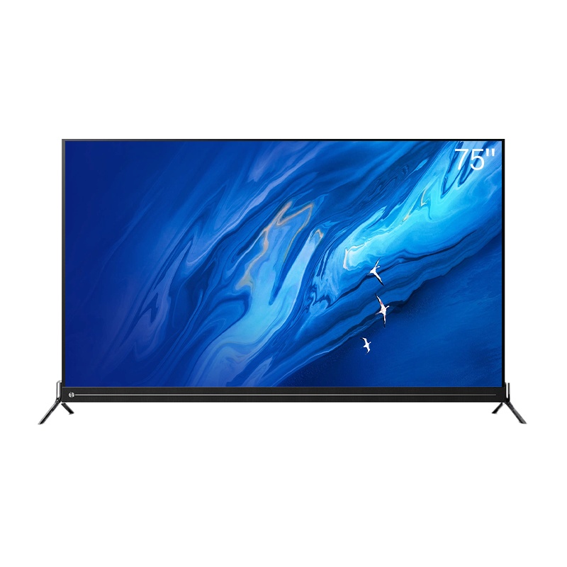 长虹75D8P 75英寸AI声控超薄智慧屏 4K超高清 3+32GB 智能音箱杜比视界 教育电视 平板液晶电视机(黑色)