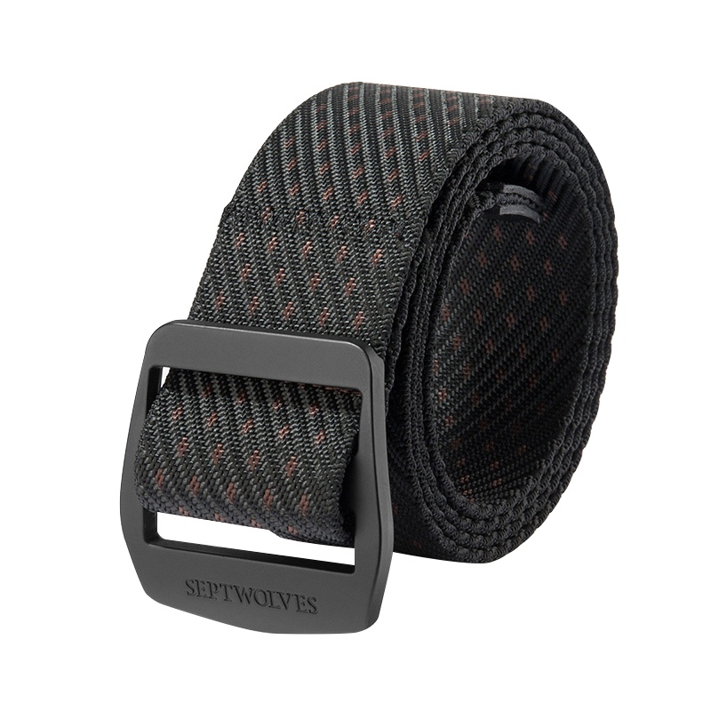 七匹狼(SEPTWOLVES)男士休闲皮带帆布腰带编织裤腰带中青年腰带男时尚潮流休闲裤带 送父亲送男友生日礼物