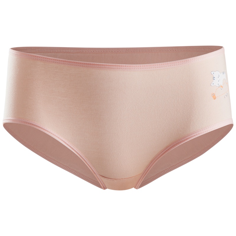 爱帝女士舒适印花内裤甜美可爱卡通少女三角裤【七条装】