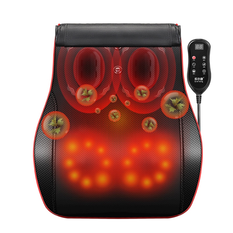 乐尔康肩颈椎按摩器颈部腰部肩部多功能腰椎全身车载靠垫枕头神器