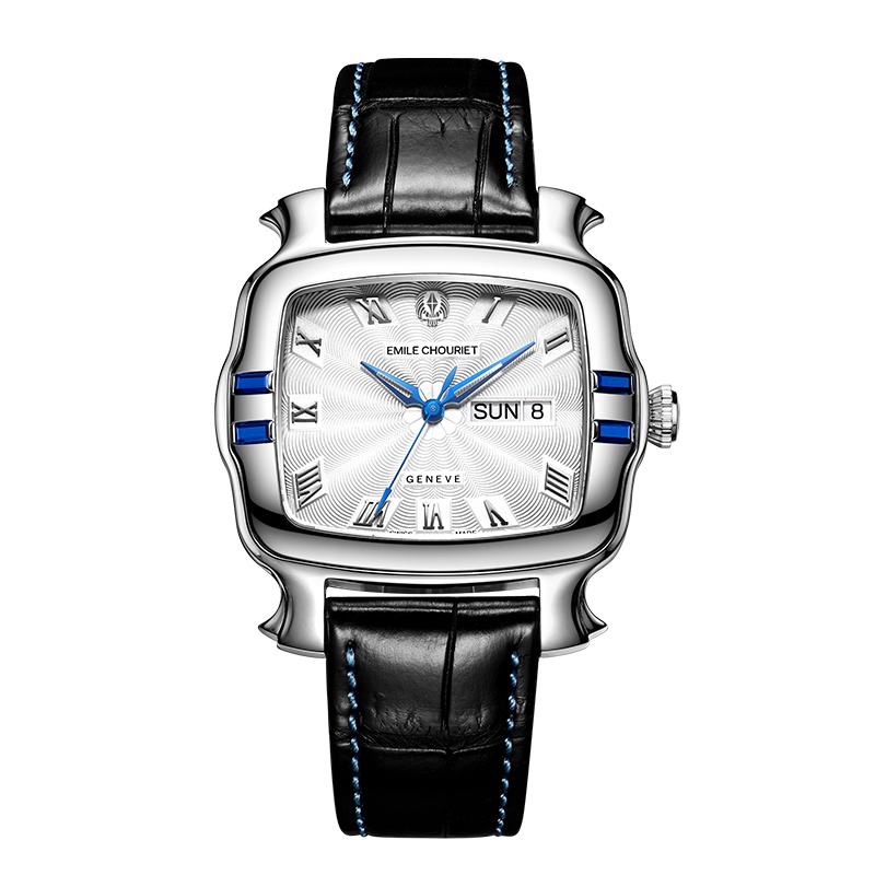 艾米龙(Emile Chouriet)手表明珠系列黑色皮带机械男表09.3883.G.6.S.25.2