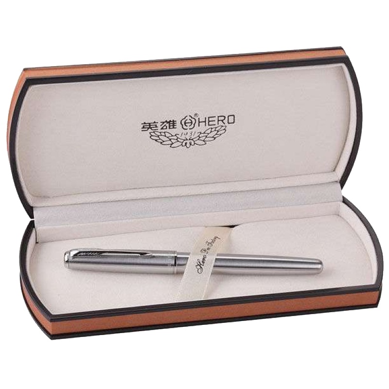 英雄(HERO)钢笔 5020 全钢铱金笔(大明尖)0.5mm 办公学生练字商务送礼墨水笔