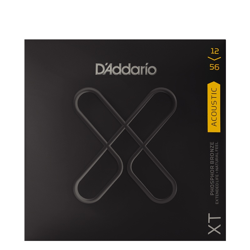 达达里奥(D'Addario)XTAPB1256 磷铜民谣吉他琴弦防锈镀膜 手感粗款012-056美产原装进口