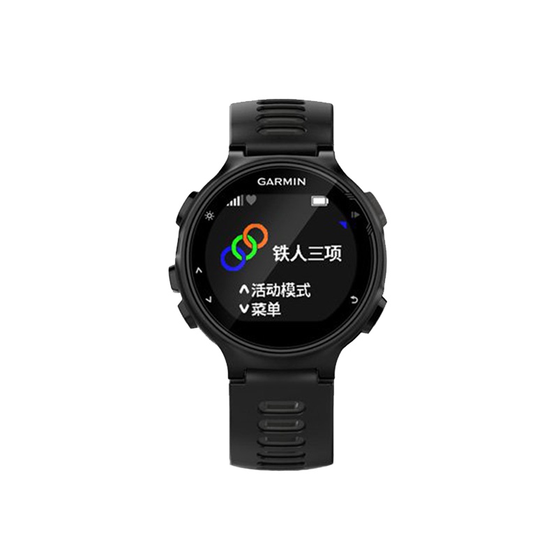 Garmin佳明forerunner735XT游泳骑行跑步铁人三项光电心率运动防水智能手表50防水(中文版黑灰色)