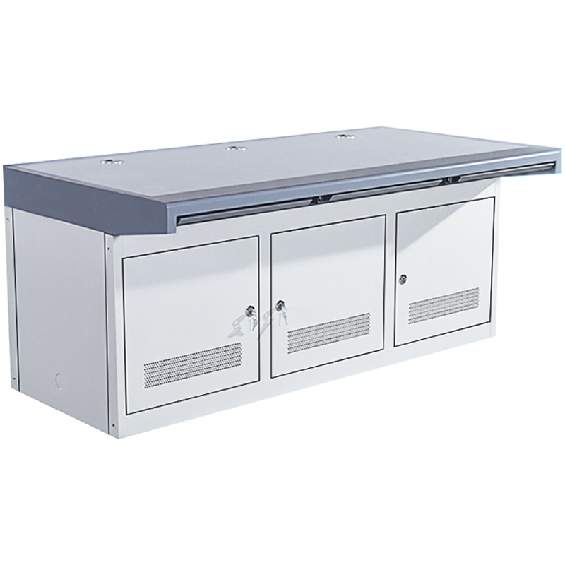 鑫虎威 监控操作台机柜监控室中心机房安防监控台电脑调度台指挥台指挥桌监控设备柜3人位