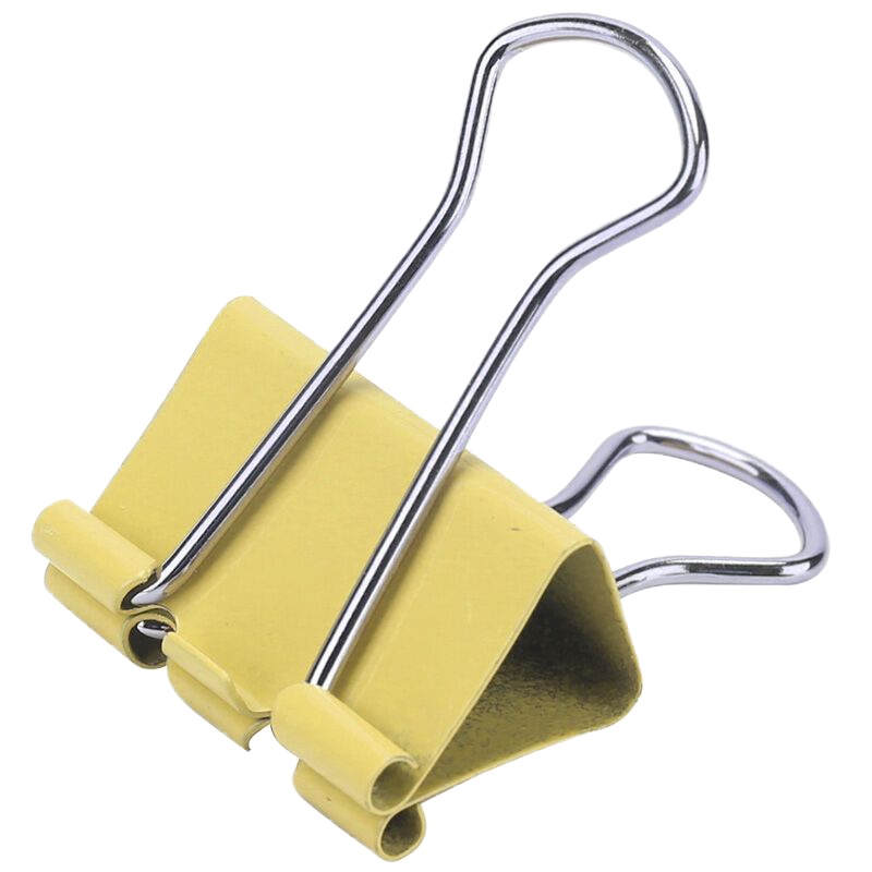 得力 (deli) 8554 25mm彩色长尾夹/长尾票夹 48只/筒