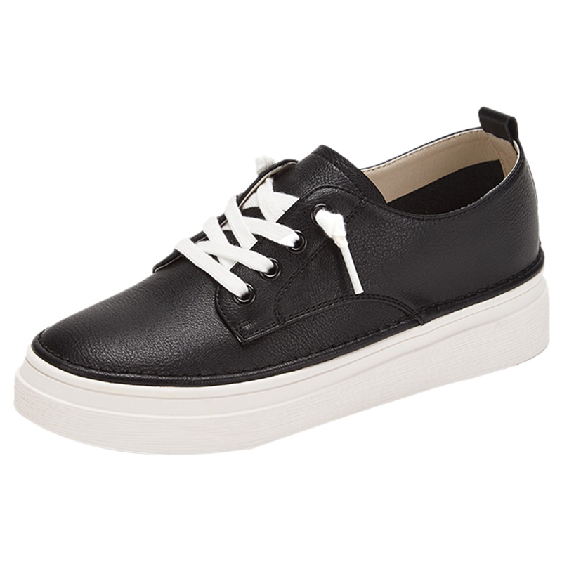 达芙妮新款厚底松糕休闲小白鞋